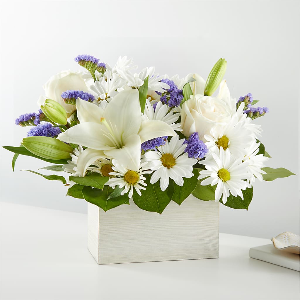 Beyond Blue Box Bouquet – THE FLORAL SHOP BY LOWE'S NURSERY, Morganton NC