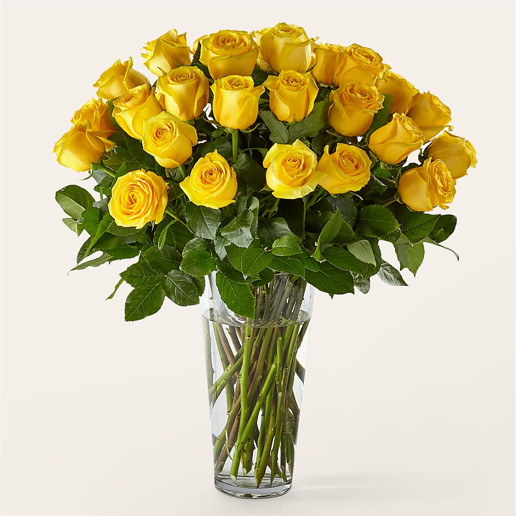 Long Stem Yellow Rose Bouquet – THE FLORAL SHOP BY LOWE'S NURSERY, Morganton NC