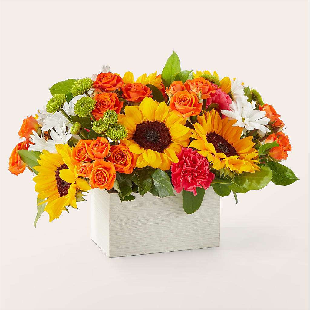 Sun-drenched Blooms Box Bouquet – THE FLORAL SHOP BY LOWE'S NURSERY, Morganton NC
