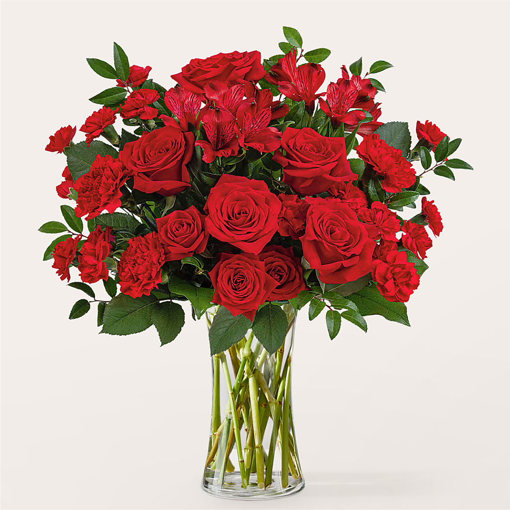 Brilliant Ruby Bouquet – THE FLORAL SHOP BY LOWE'S NURSERY, Morganton NC
