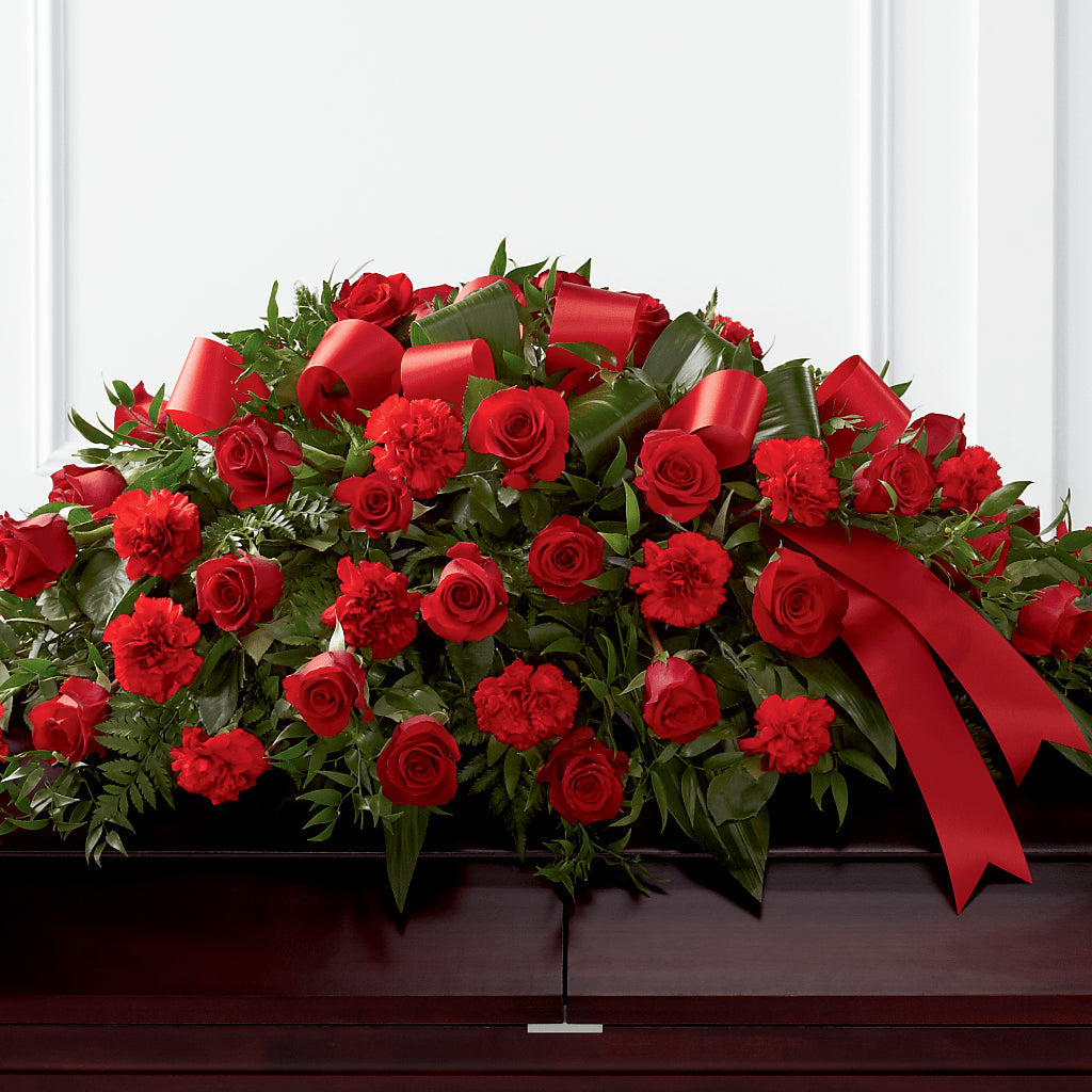 Tribute of Life Casket Spray – THE FLORAL SHOP BY LOWE'S NURSERY, Morganton NC