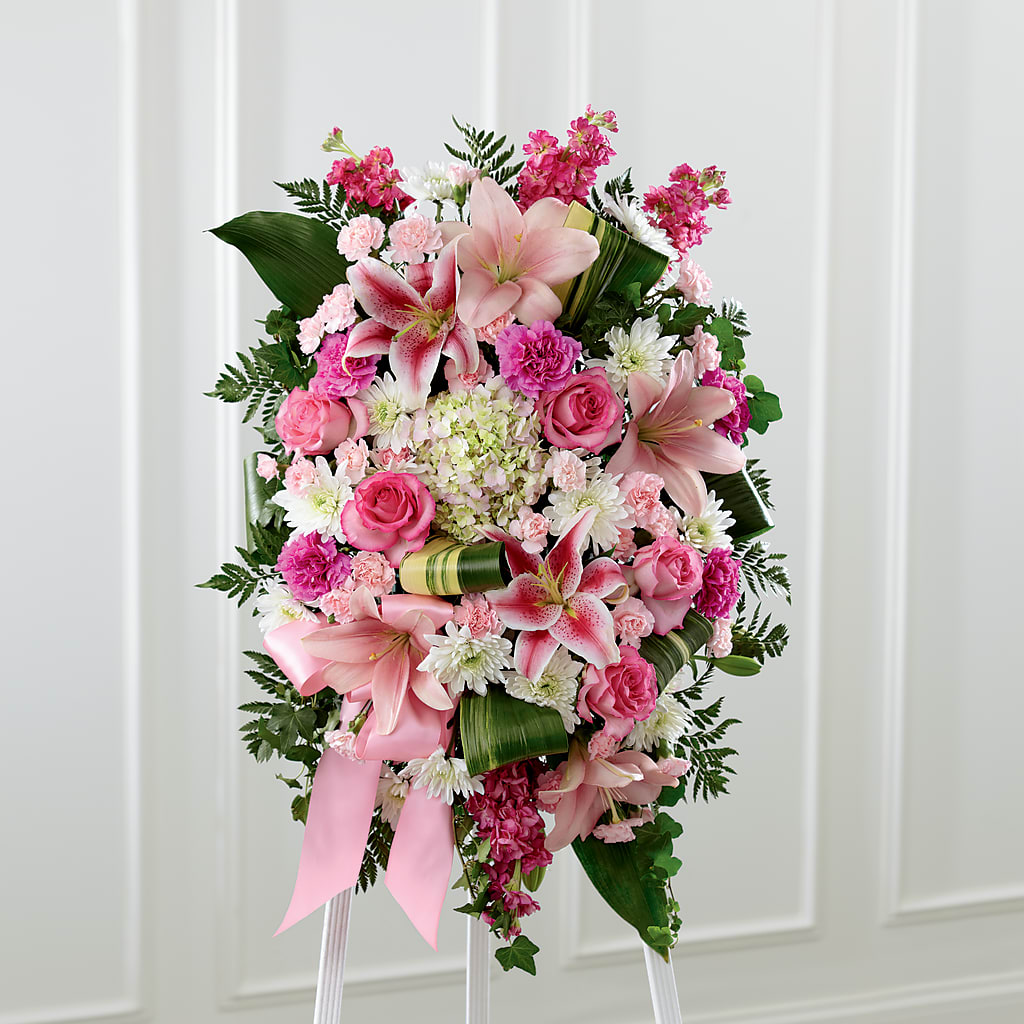 Comforting Standing Spray – THE FLORAL SHOP BY LOWE'S NURSERY, Morganton NC