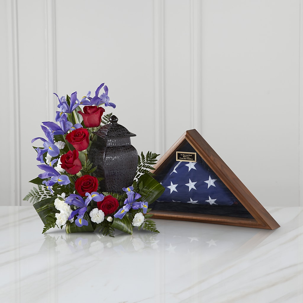 Patriotic Tribute Arrangement – THE FLORAL SHOP BY LOWE'S NURSERY, Morganton NC