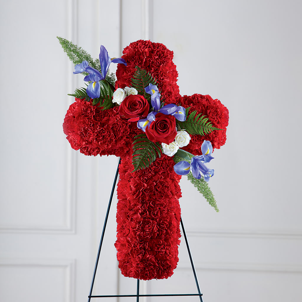 Faithful Hero Floral Cross – THE FLORAL SHOP BY LOWE'S NURSERY, Morganton NC