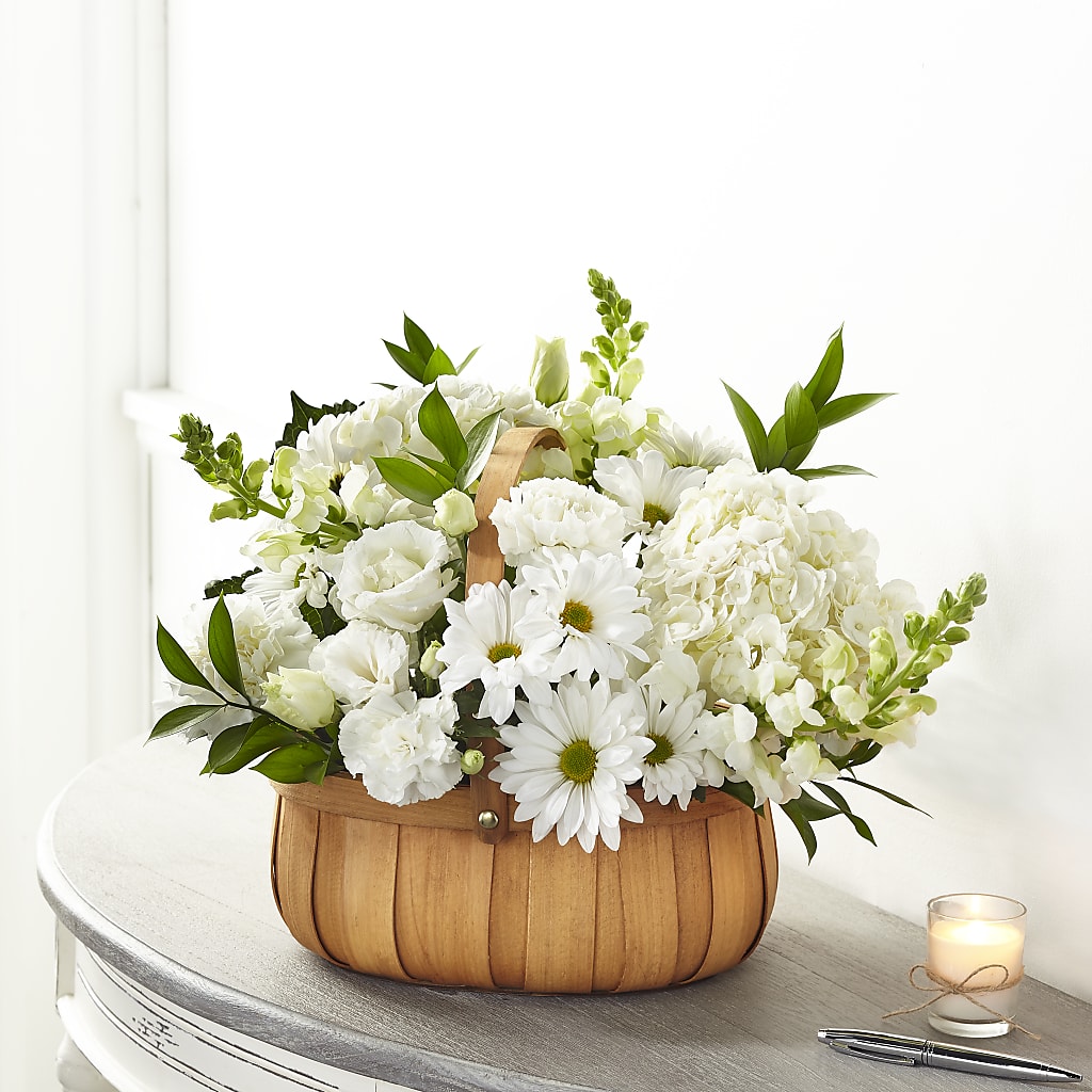 Pure Ivory Basket – THE FLORAL SHOP BY LOWE'S NURSERY, Morganton NC