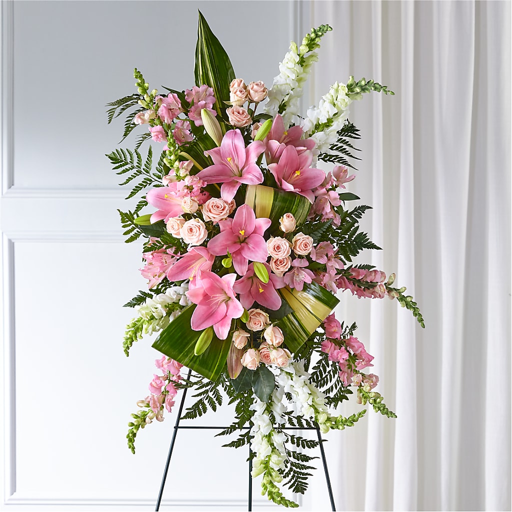 Elegant Embrace Standing Spray – THE FLORAL SHOP BY LOWE'S NURSERY, Morganton NC