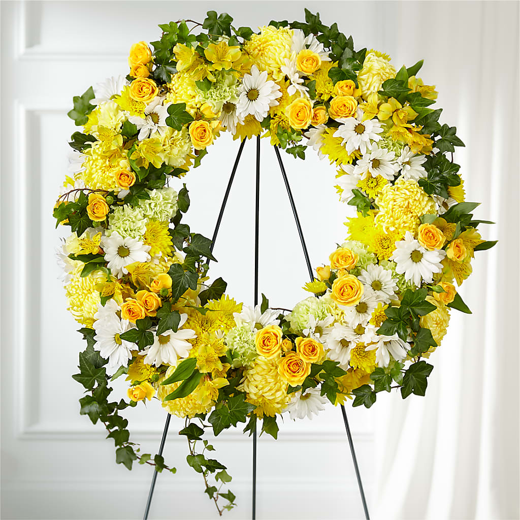 Golden Remembrance Wreath – THE FLORAL SHOP BY LOWE'S NURSERY, Morganton NC