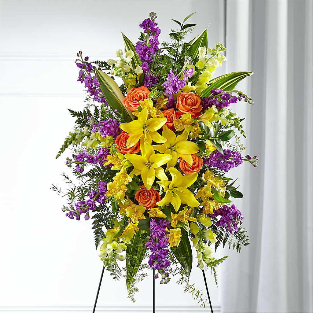 Thoughtful Prayers Standing Spray – THE FLORAL SHOP BY LOWE'S NURSERY, Morganton NC