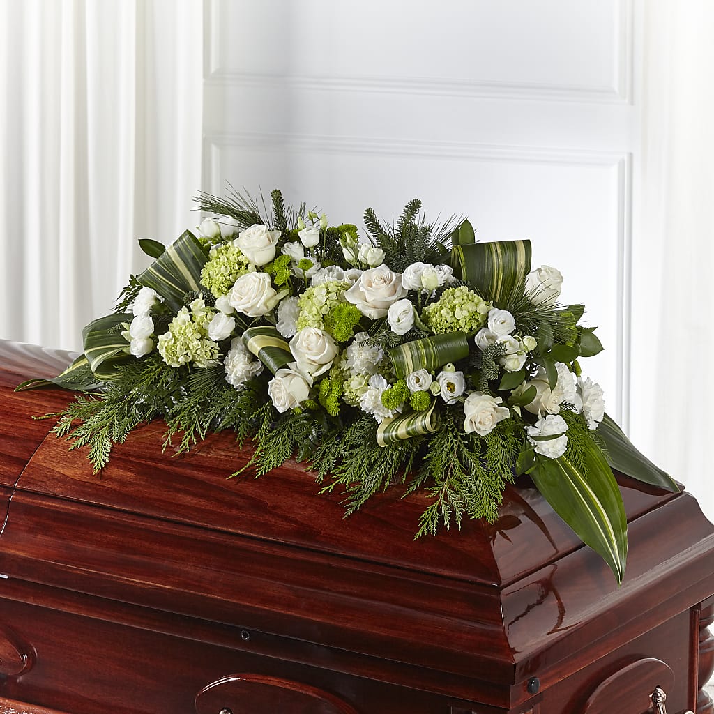 Hopeful Gesture Casket Spray – THE FLORAL SHOP BY LOWE'S NURSERY, Morganton NC