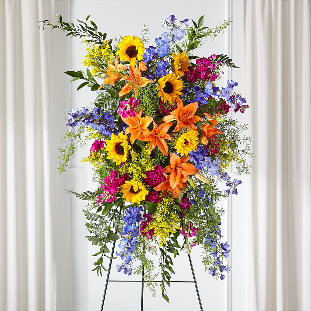 Sunlit Memories Standing Spray (Standard) – THE FLORAL SHOP BY LOWE'S NURSERY, Morganton NC
