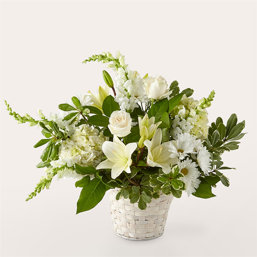 Ivory Elegance Floral Basket – THE FLORAL SHOP BY LOWE'S NURSERY, Morganton NC