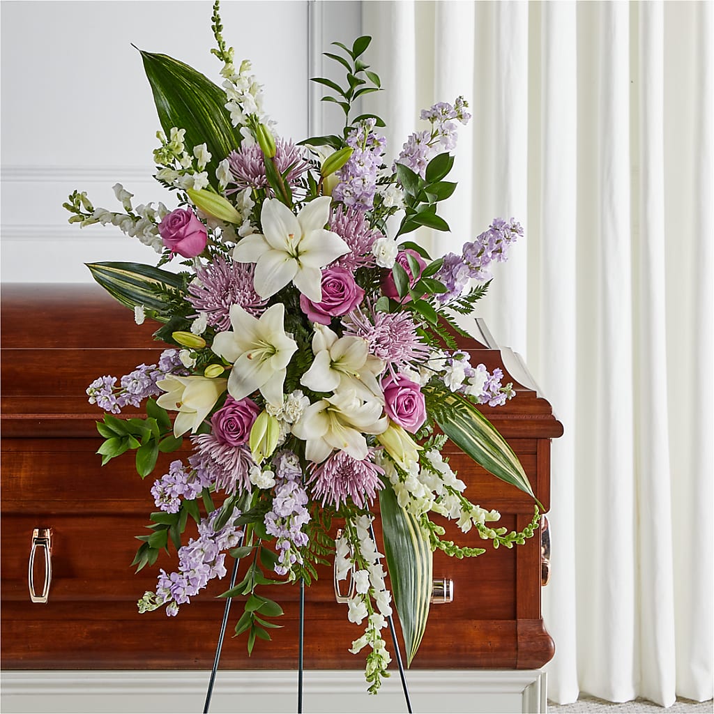 Grateful Hearts Standing Spray – THE FLORAL SHOP BY LOWE'S NURSERY, Morganton NC