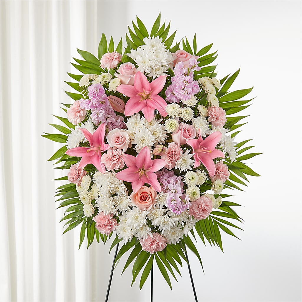 Offering Solace Standing Spray – THE FLORAL SHOP BY LOWE'S NURSERY, Morganton NC