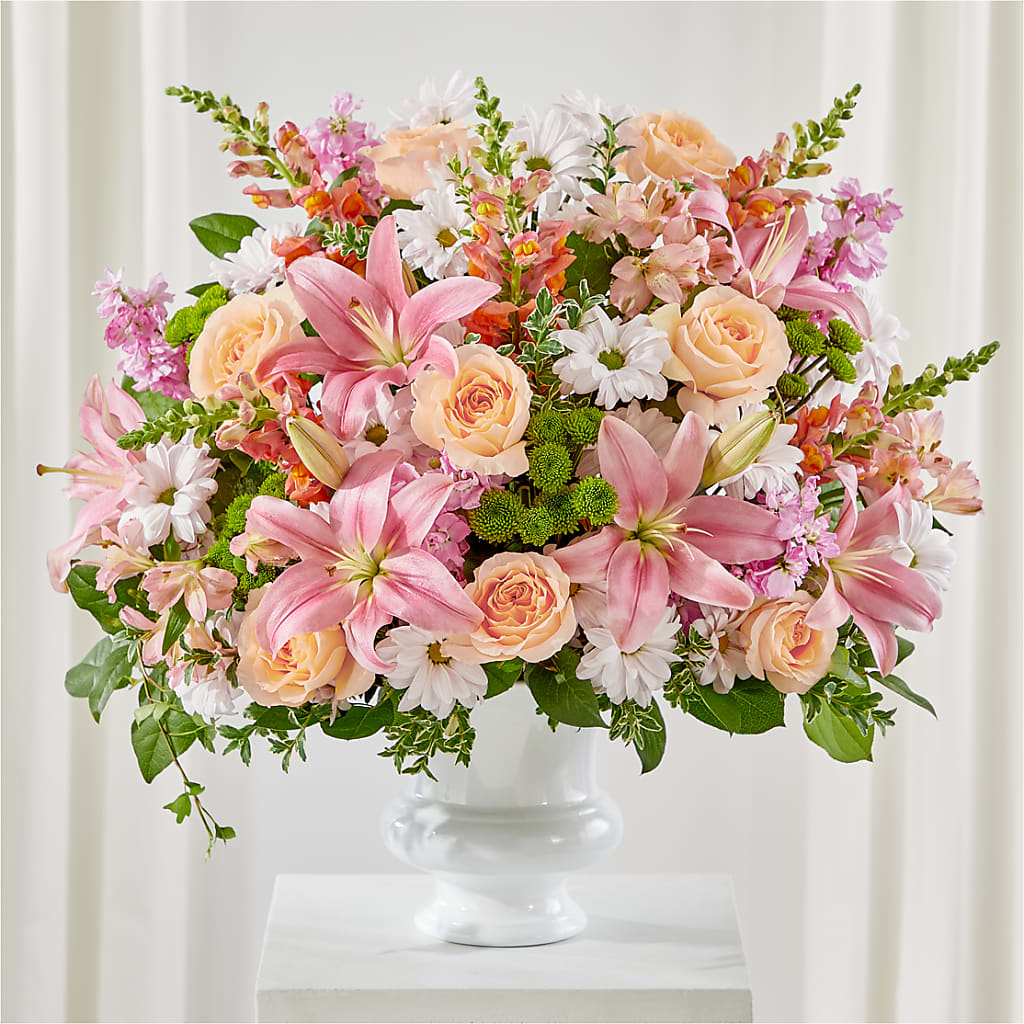 Heartfelt Gesture Urn Arrangement – THE FLORAL SHOP BY LOWE'S NURSERY, Morganton NC