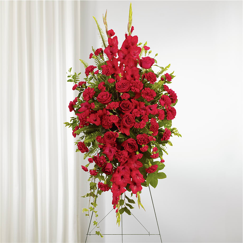 From the Heart Standing Spray – THE FLORAL SHOP BY LOWE'S NURSERY, Morganton NC
