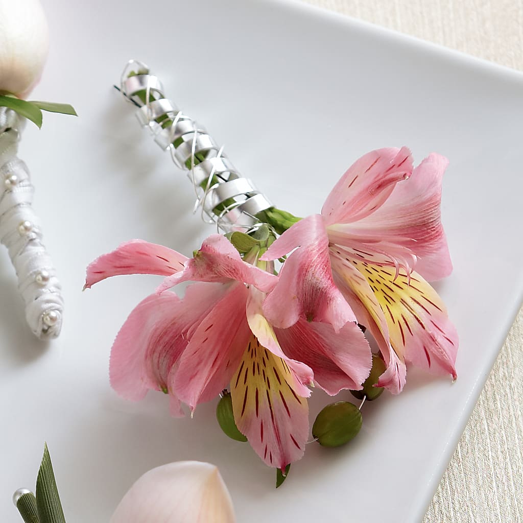 Pink Peruvian Lily Boutonniere – THE FLORAL SHOP BY LOWE'S NURSERY, Morganton NC