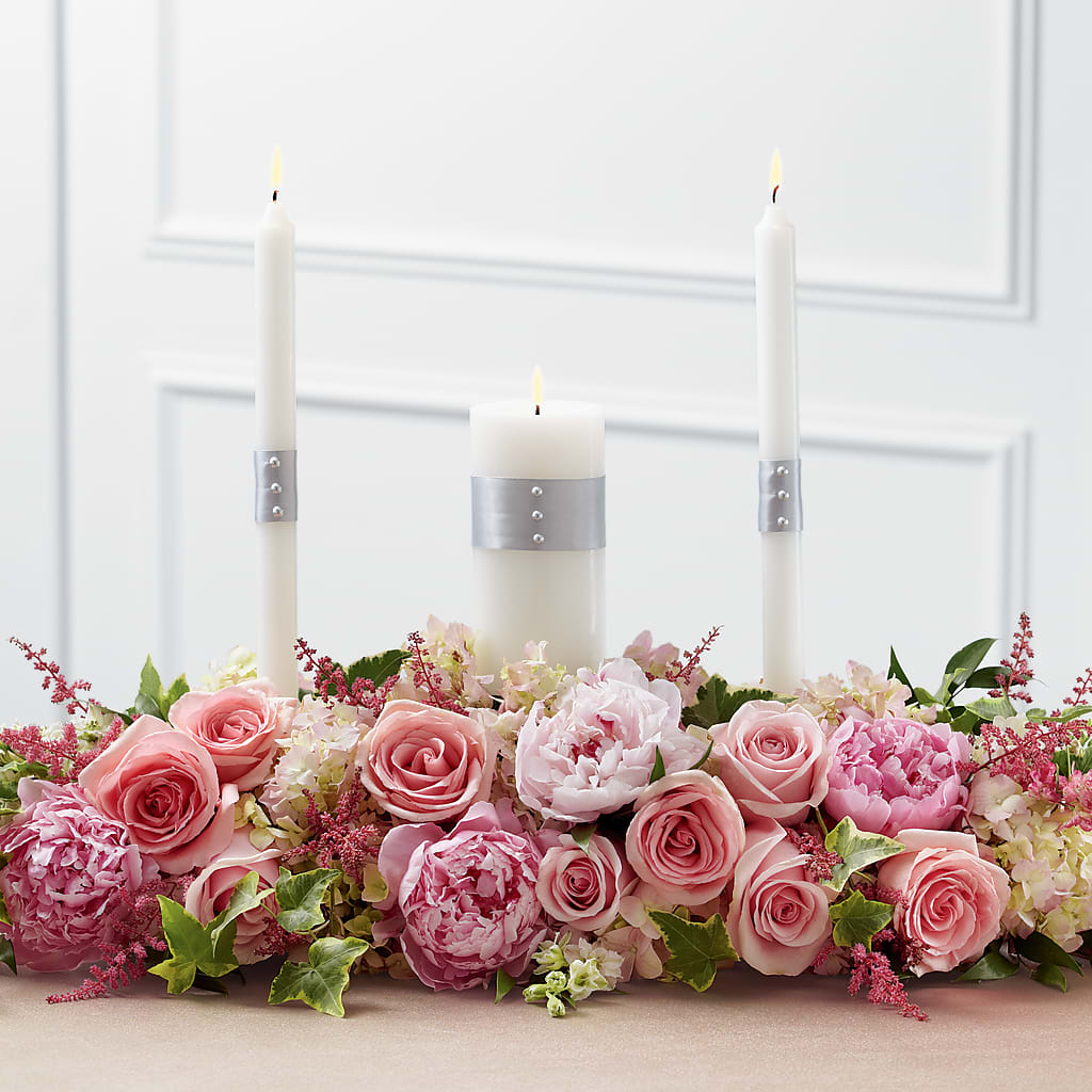Worldwide Romance Unity Candle Arrangement – THE FLORAL SHOP BY LOWE'S NURSERY, Morganton NC