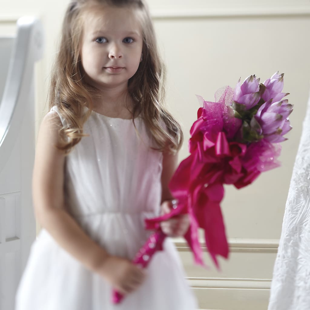 Sparkle Pink Flower Girl Bouquet – THE FLORAL SHOP BY LOWE'S NURSERY, Morganton NC