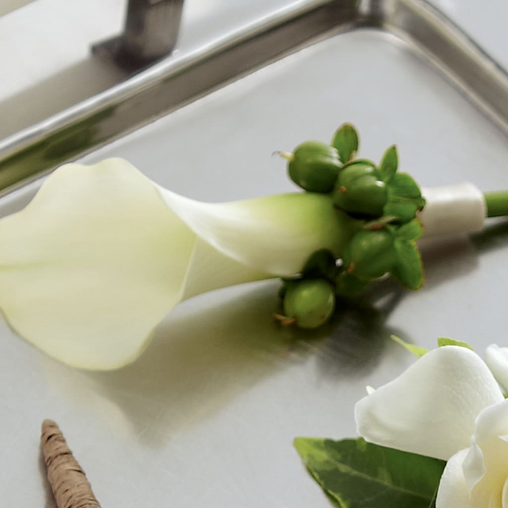 White Calla Boutonniere – THE FLORAL SHOP BY LOWE'S NURSERY, Morganton NC