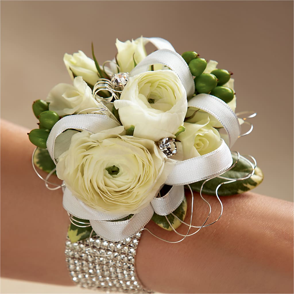 White Wedding Corsage – THE FLORAL SHOP BY LOWE'S NURSERY, Morganton NC