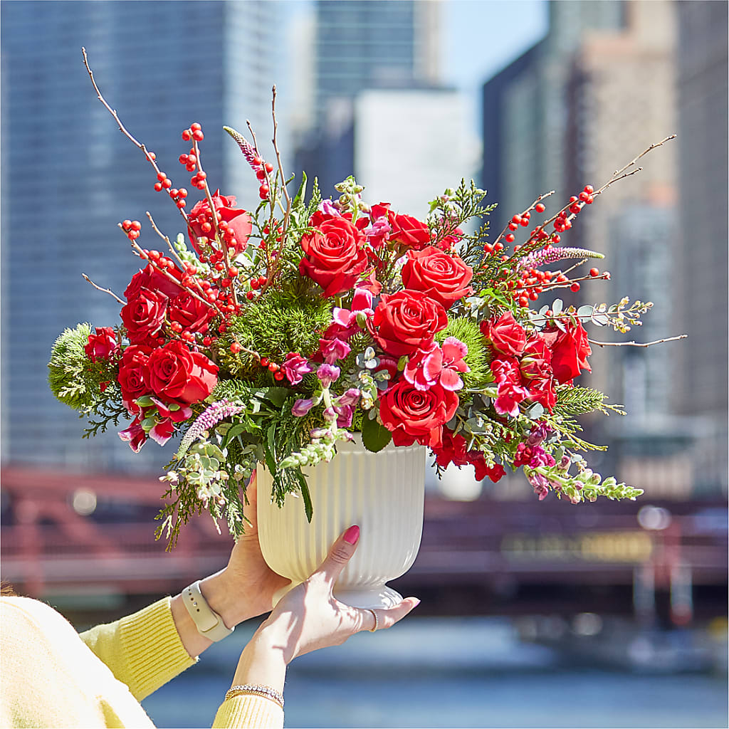 Big Red Bow Bouquet – THE FLORAL SHOP BY LOWE'S NURSERY, Morganton NC