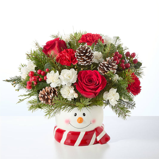 Jolly Snowman Bouquet – THE FLORAL SHOP BY LOWE'S NURSERY, Morganton NC