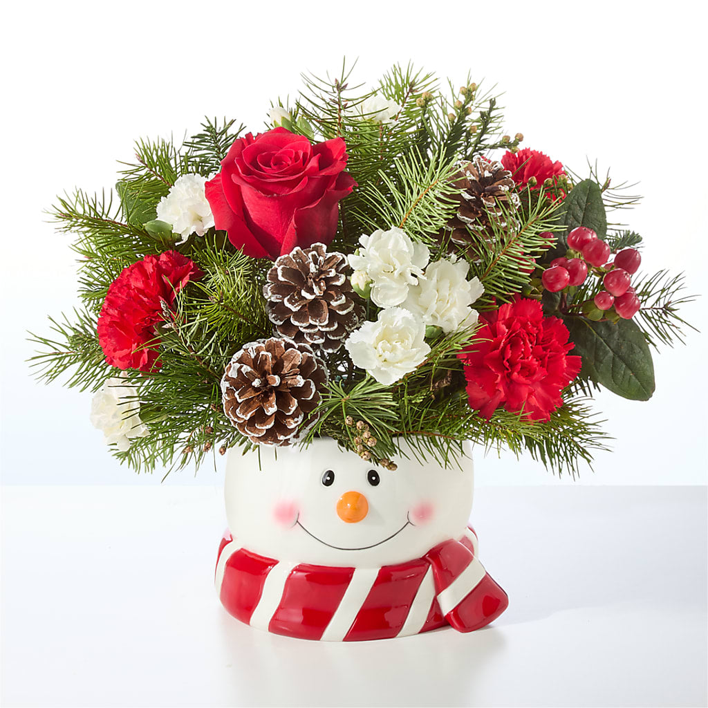 Jolly Snowman Bouquet – THE FLORAL SHOP BY LOWE'S NURSERY, Morganton NC