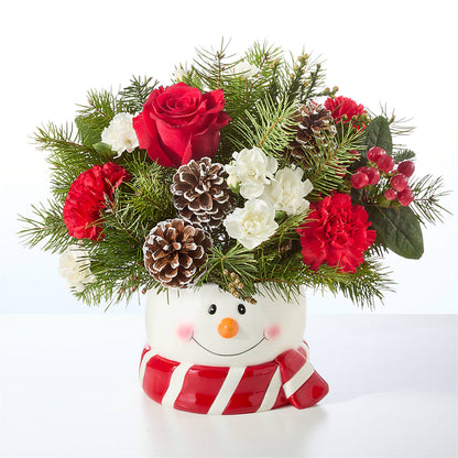 Jolly Snowman Bouquet – THE FLORAL SHOP BY LOWE'S NURSERY, Morganton NC