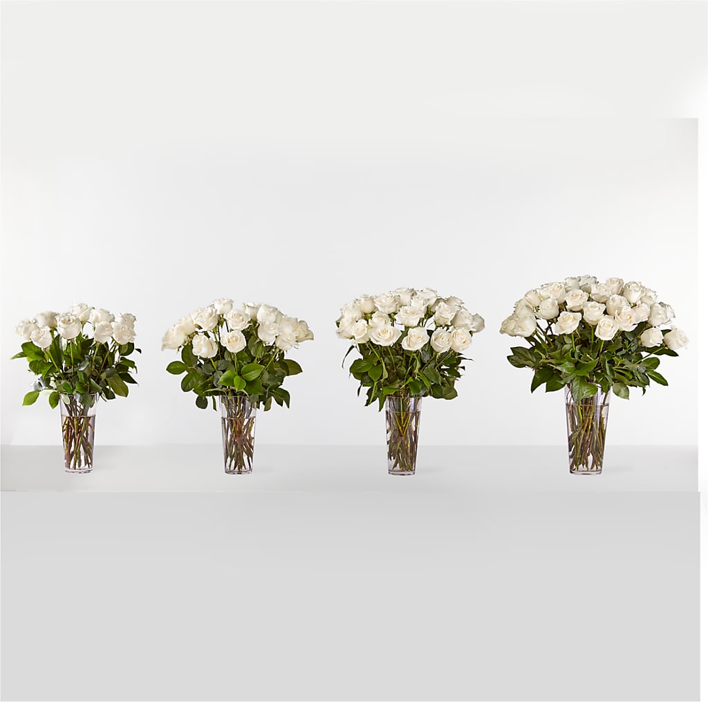 Long Stem White Rose Bouquet – THE FLORAL SHOP BY LOWE'S NURSERY, Morganton NC