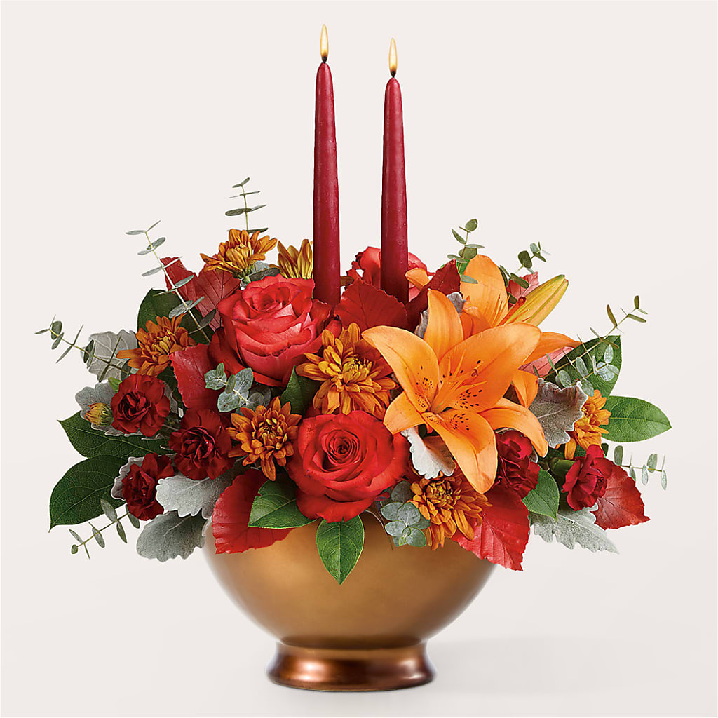 Fruits of Fall Centerpiece – THE FLORAL SHOP BY LOWE'S NURSERY, Morganton NC