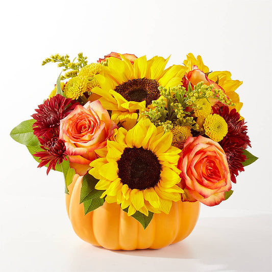Golden Gourd Pumpkin Bouquet – THE FLORAL SHOP BY LOWE'S NURSERY, Morganton NC