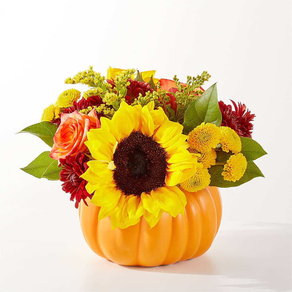 Golden Gourd Pumpkin Bouquet – THE FLORAL SHOP BY LOWE'S NURSERY, Morganton NC