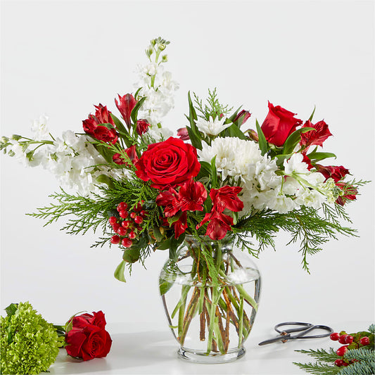 Merry Moment Bouquet – A Florist Original – THE FLORAL SHOP BY LOWE'S NURSERY, Morganton NC