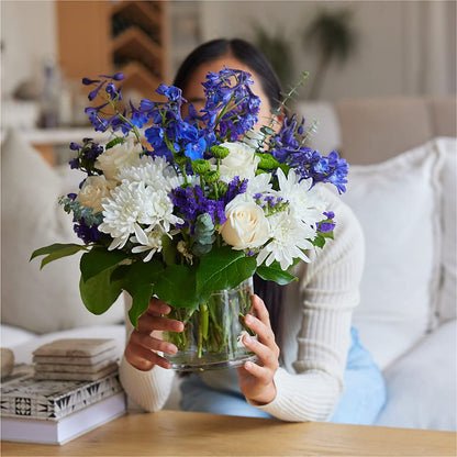 Cerulean Waves Bouquet – THE FLORAL SHOP BY LOWE'S NURSERY, Morganton NC