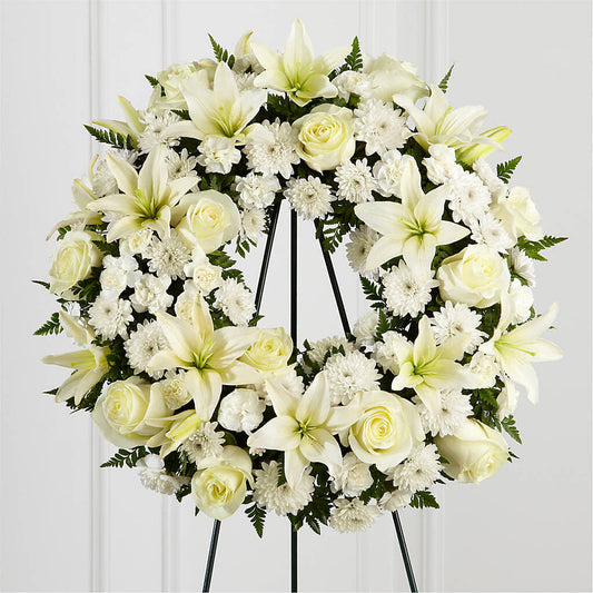 Treasured Tribute Wreath – THE FLORAL SHOP BY LOWE'S NURSERY, Morganton NC