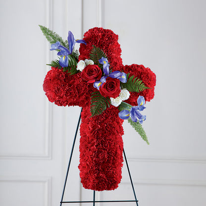 Faithful Hero Floral Cross – THE FLORAL SHOP BY LOWE'S NURSERY, Morganton NC