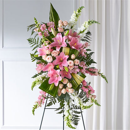Elegant Embrace Standing Spray – THE FLORAL SHOP BY LOWE'S NURSERY, Morganton NC