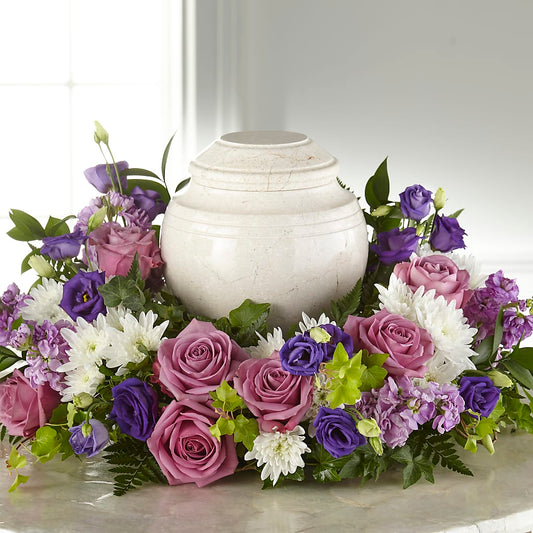 Blooming Sympathy Cremation Adornment – THE FLORAL SHOP BY LOWE'S NURSERY, Morganton NC