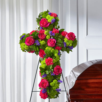 Tribute Rose Floral Cross – THE FLORAL SHOP BY LOWE'S NURSERY, Morganton NC