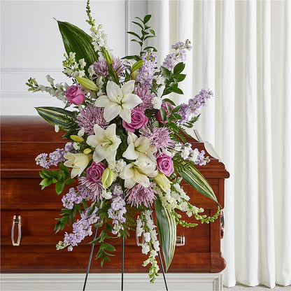 Grateful Hearts Standing Spray – THE FLORAL SHOP BY LOWE'S NURSERY, Morganton NC