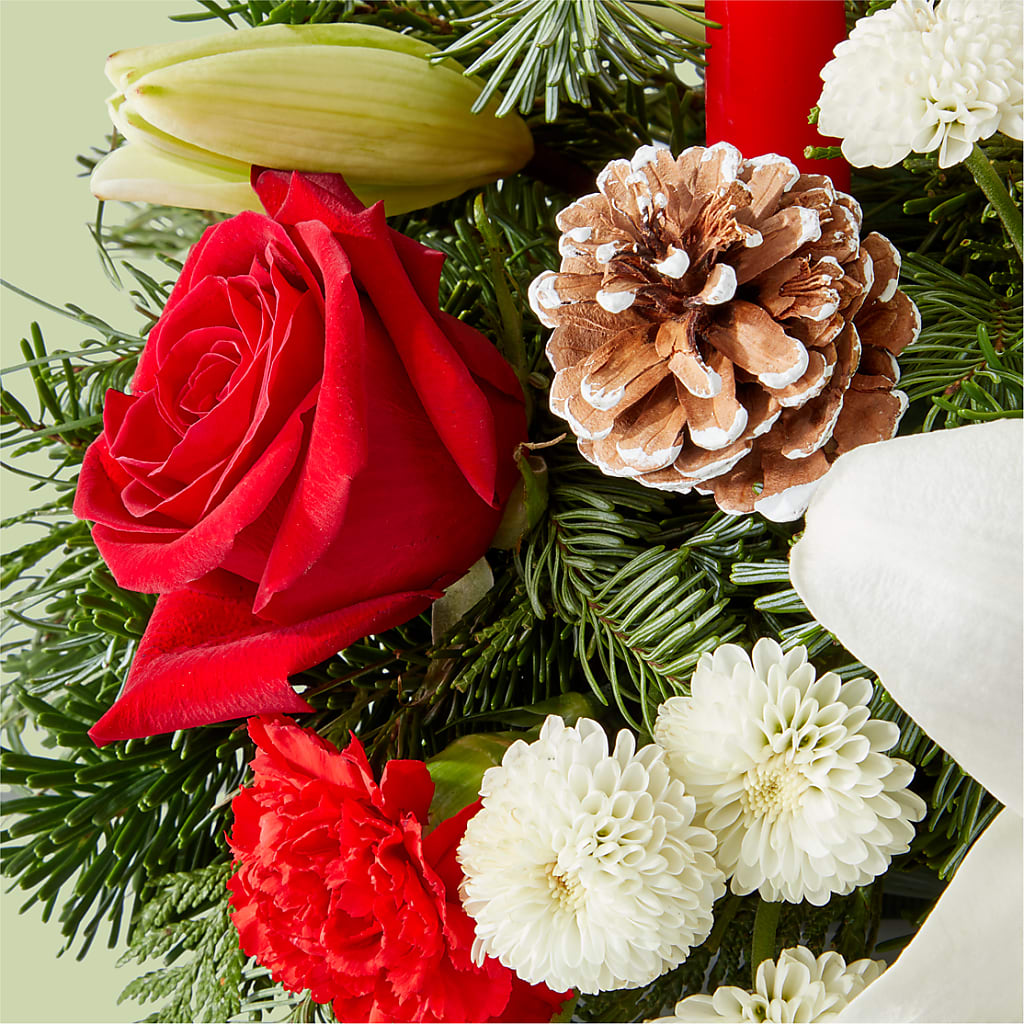 Seasonal Festivities Centerpiece – THE FLORAL SHOP BY LOWE'S NURSERY, Morganton NC