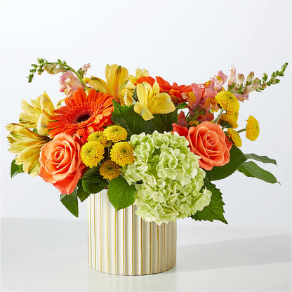 Autumn Sunshine Bouquet with Ivory Vase – THE FLORAL SHOP BY LOWE'S NURSERY, Morganton NC