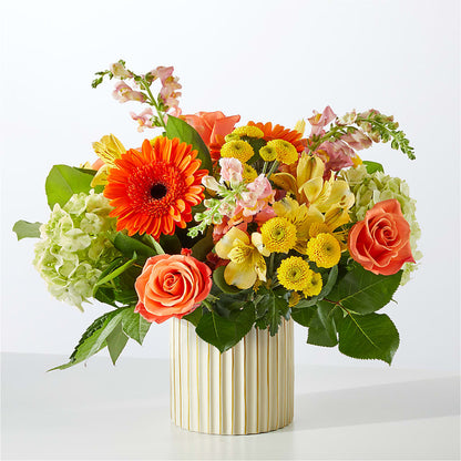 Autumn Sunshine Bouquet with Ivory Vase – THE FLORAL SHOP BY LOWE'S NURSERY, Morganton NC