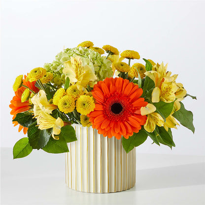 Autumn Sunshine Bouquet with Ivory Vase – THE FLORAL SHOP BY LOWE'S NURSERY, Morganton NC