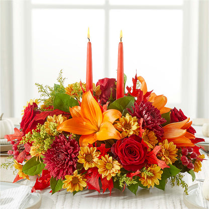 Autumn's Embrace Centerpiece – THE FLORAL SHOP BY LOWE'S NURSERY, Morganton NC