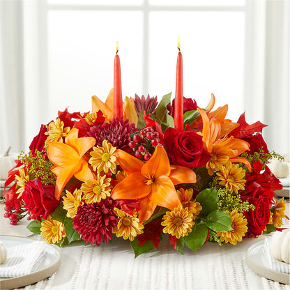 Autumn's Embrace Centerpiece – THE FLORAL SHOP BY LOWE'S NURSERY, Morganton NC